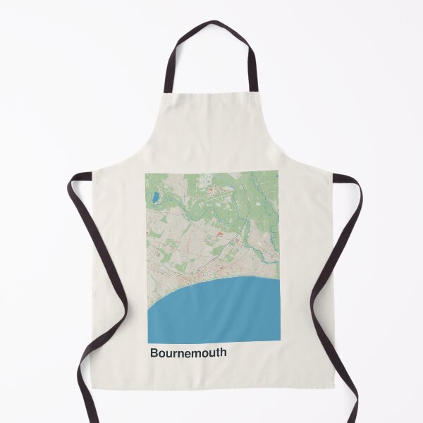 Aperçu de l'œuvre Carte minimaliste de Bournemouth créée et vendue par MapsNerd.