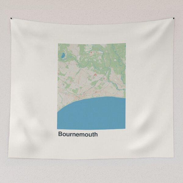 Item preview, Bournemouth Minimalistic Map Art designed and sold by MapsNerd.