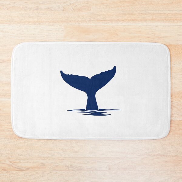 Item preview, Navy Blue Nautical Whale Tail Design designed and sold by pattern-archive.