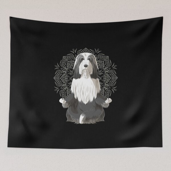 Item preview, Bearded Collie Dog meditate   designed and sold by Hahoangshop.