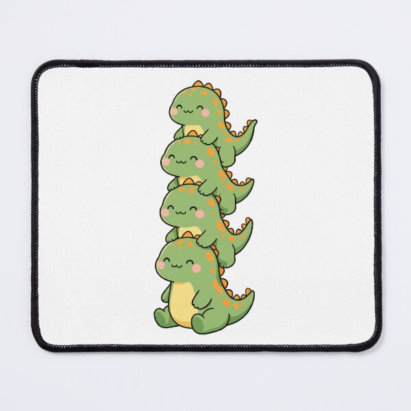Item preview, Kawaii Dinosaur Stack – Cute Green Dino Tower designed and sold by AliveStyle.
