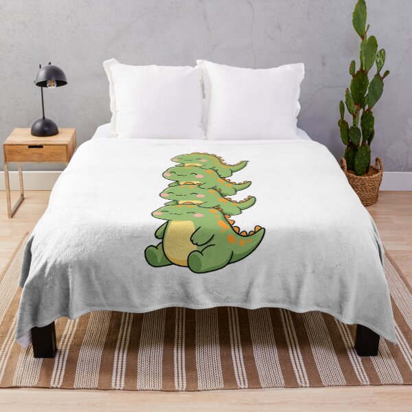 Item preview, Kawaii Dinosaur Stack – Cute Green Dino Tower designed and sold by AliveStyle.