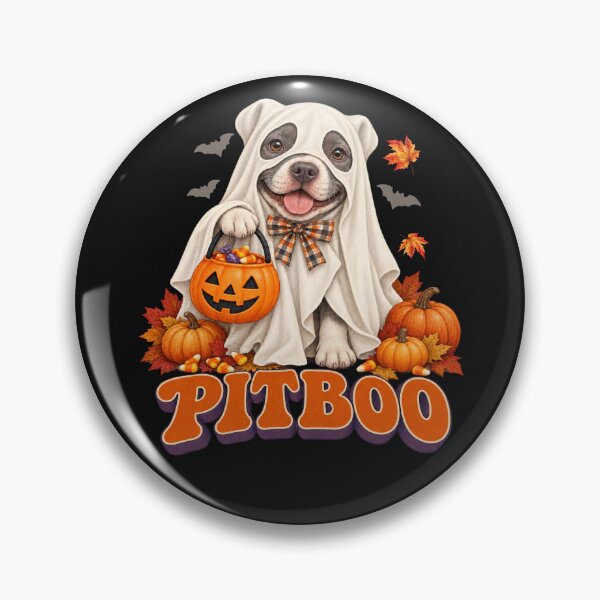 Item preview, Halloween Pitbull Spooky Cute Trick or Treat Dog designed and sold by Cute & Sassy Custom Gifting Boutiques.