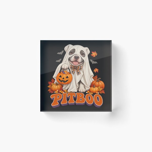 Item preview, Halloween Pitbull Spooky Cute Trick or Treat Dog designed and sold by Cute & Sassy Custom Gifting Boutiques.