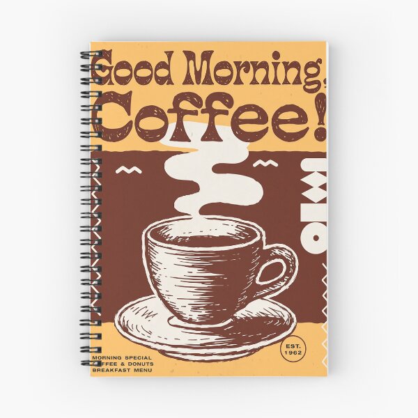 Item preview, Good Morning, Coffee! – Vintage 1960s Café Poster designed and sold by Jandedan.