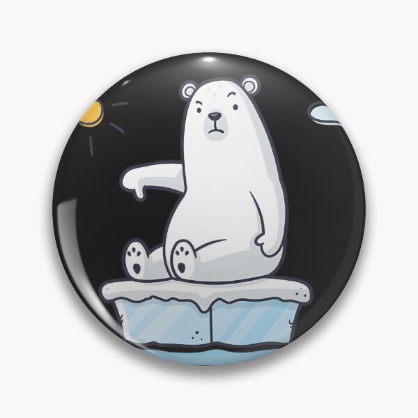 Item preview, Polar Bear Illustration Highlighting the Impact of Global Warming on Wildlife designed and sold by Seapickle.