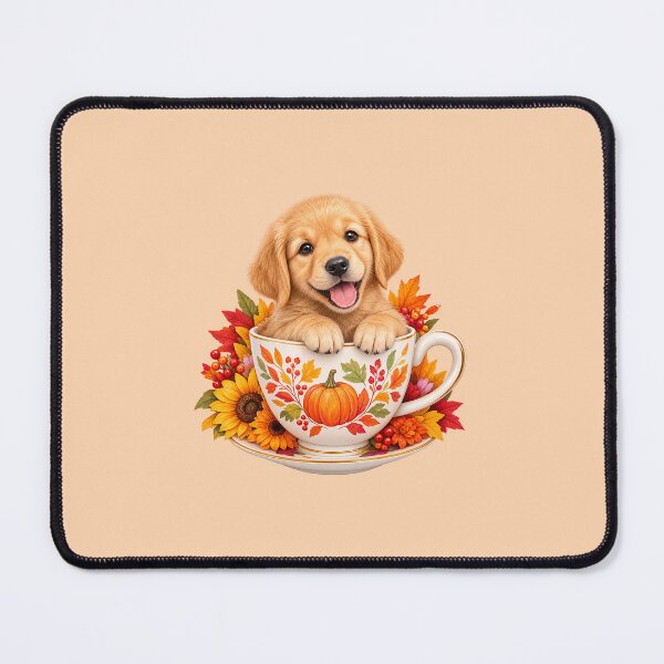 Item preview, Cute Fall Puppy in a Cup designed and sold by Bossmommy84.