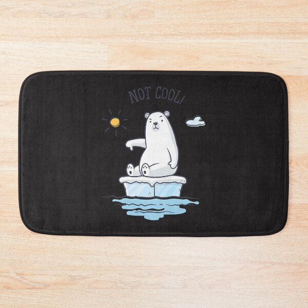 Item preview, Polar Bear Illustration Highlighting the Impact of Global Warming on Wildlife designed and sold by Seapickle.
