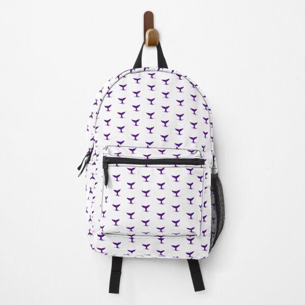 Item preview, Dark Purple Nautical Whale Tail Design designed and sold by pattern-archive.