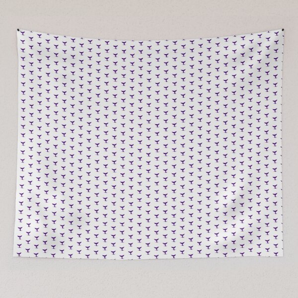 Item preview, Dark Purple Nautical Whale Tail Design designed and sold by pattern-archive.