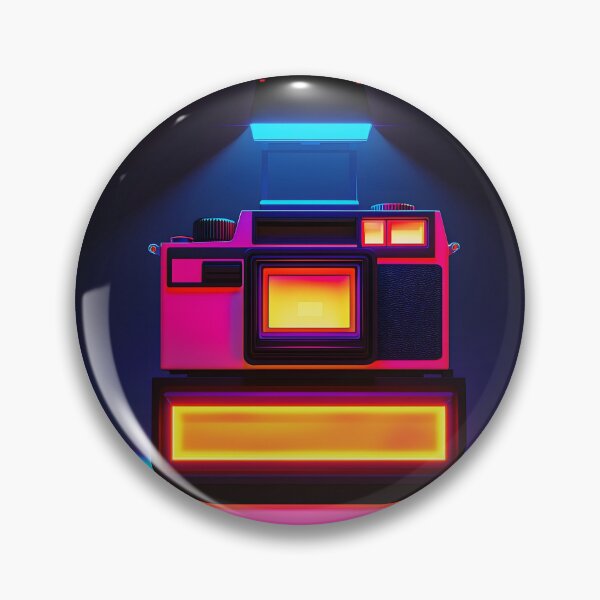 Item preview, Retro Polaroid Camera, 3d Render, Deep Black designed and sold by Checho30.