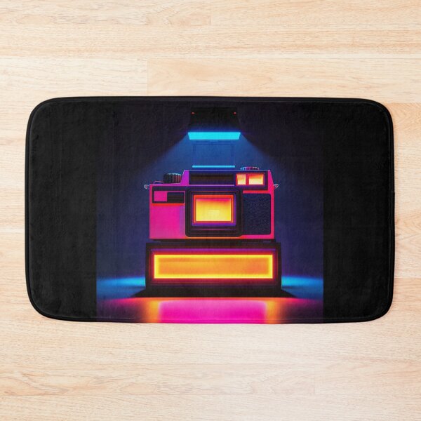 Item preview, Retro Polaroid Camera, 3d Render, Deep Black designed and sold by Checho30.