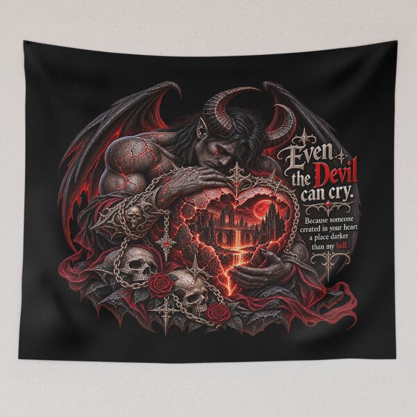 Item preview, Even the Devil Can Cry – Dark Gothic Fantasy designed and sold by TroviTutto.