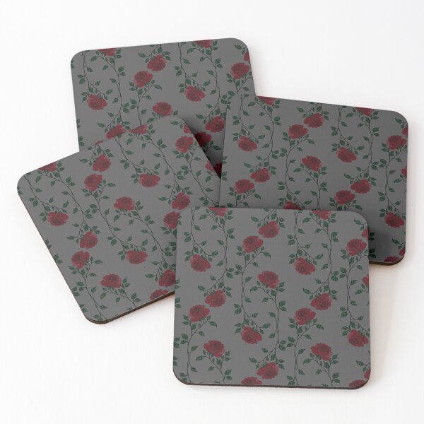 Item preview, Dark Romantic Roses & Vines Pattern designed and sold by Theshapearts.