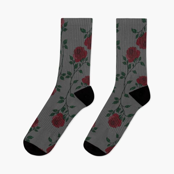 Item preview, Dark Romantic Roses & Vines Pattern designed and sold by Theshapearts.