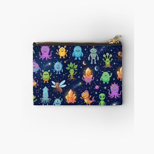 Item preview, Cute Space Monsters and Aliens Seamless Pattern designed and sold by lungpleecha.