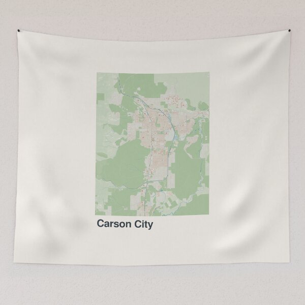Item preview, Carson City Minimalistic Map Art designed and sold by MapsNerd.