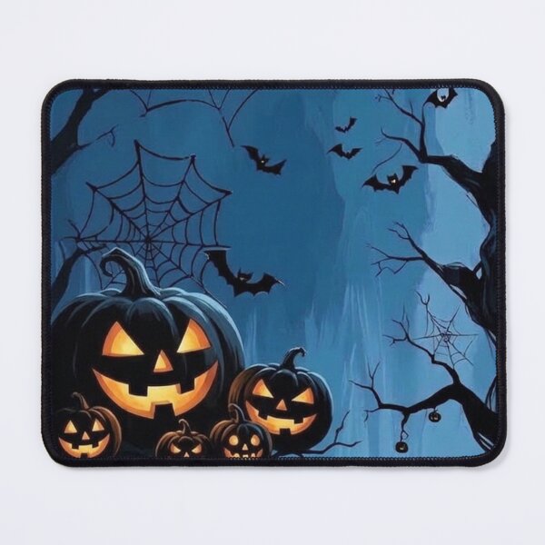 Item preview, Halloween Spooky Forest Bats Jack O Lanterns designed and sold by littlepiptales.