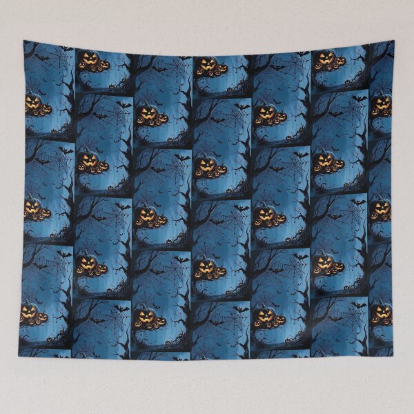 Item preview, Halloween Spooky Forest Bats Jack O Lanterns designed and sold by littlepiptales.
