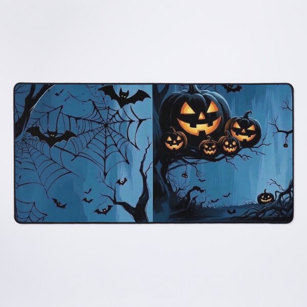 Item preview, Halloween Spooky Forest Bats Jack O Lanterns designed and sold by littlepiptales.