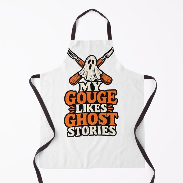 Item preview, My Gouge Likes Ghost Stories Printmaker Pun designed and sold by UrbanCanvvas.