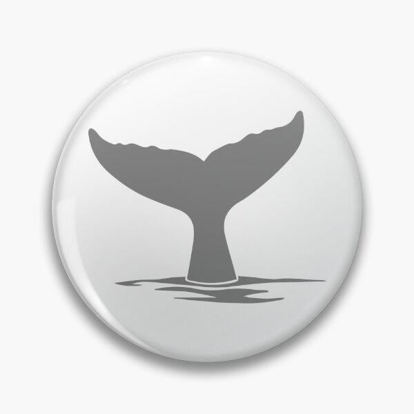 Item preview, Gray Nautical Whale Tail Design designed and sold by pattern-archive.
