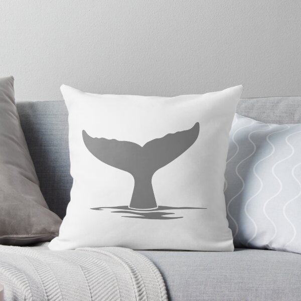 Item preview, Gray Nautical Whale Tail Design designed and sold by pattern-archive.
