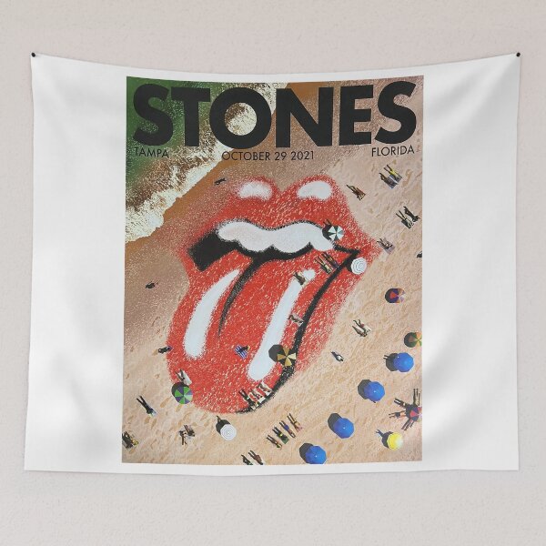 Item preview, Clean Minimal Rolling Stones Text and Logo Design Poster designed and sold by Walleswop.