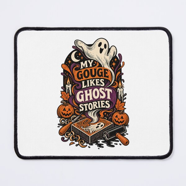 Item preview, Ghost Stories Linocut Artist Halloween Design designed and sold by UrbanCanvvas.