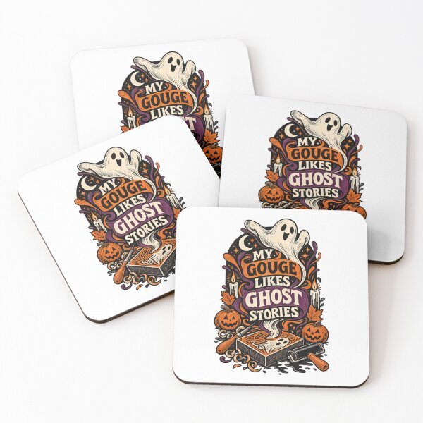 Item preview, Ghost Stories Linocut Artist Halloween Design designed and sold by UrbanCanvvas.