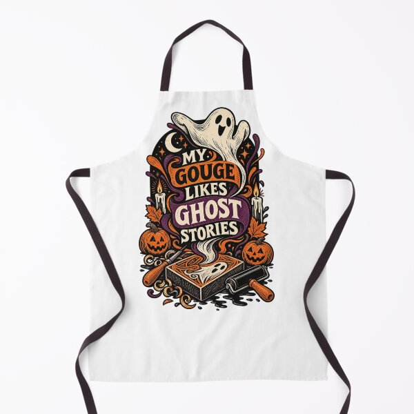 Item preview, Ghost Stories Linocut Artist Halloween Design designed and sold by UrbanCanvvas.
