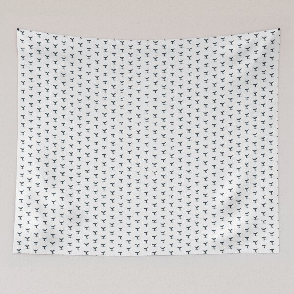 Item preview, Charcoal Nautical Whale Tail Design designed and sold by pattern-archive.