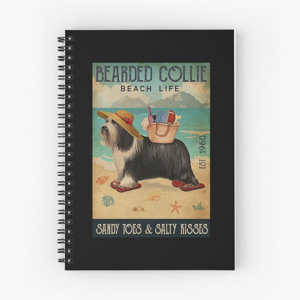 Item preview, Bearded Collie Dog Beach Life Art Print designed and sold by Hahoangshop.