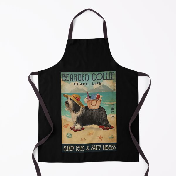 Item preview, Bearded Collie Dog Beach Life Art Print designed and sold by Hahoangshop.