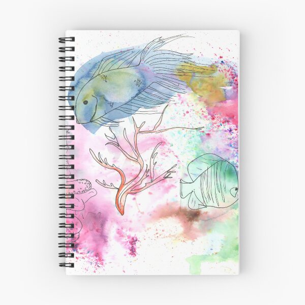 Item preview, Tropical Reef Sticker Sheet - Watercolor Jellyfish, Coral & Fish Stickers designed and sold by FaireWaveArt.