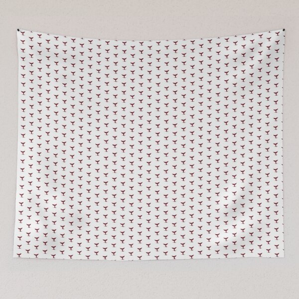 Item preview, Burgundy Nautical Whale Tail Design designed and sold by pattern-archive.