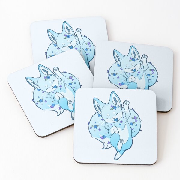 Item preview, Ice Flower Fox - Blue designed and sold by KaitoFox.
