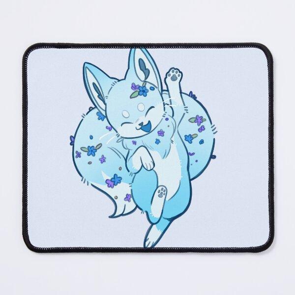 Item preview, Ice Flower Fox - Blue designed and sold by KaitoFox.