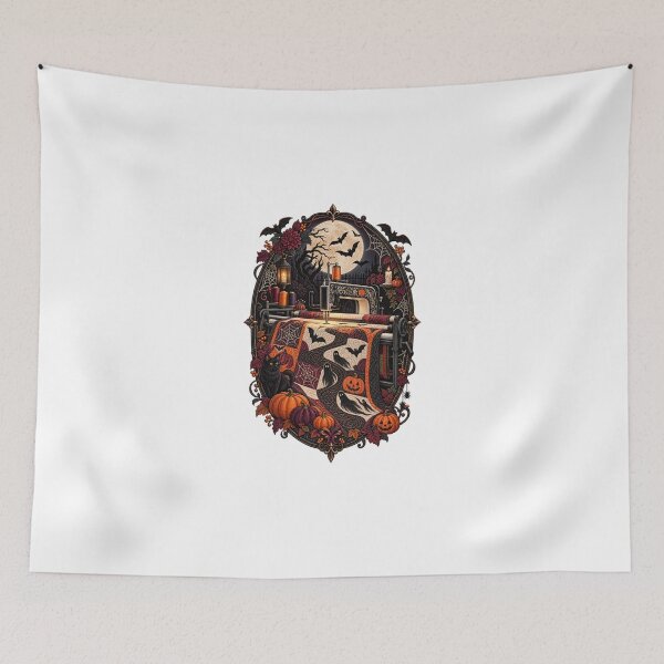 Item preview, Spooky Longarm Quilt Studio Halloween Night designed and sold by UrbanCanvvas.