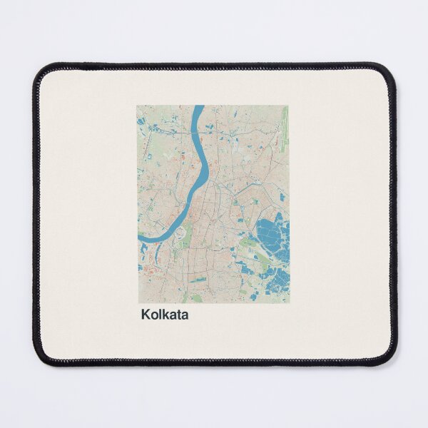 Item preview, Kolkata Minimalistic Map Art designed and sold by MapsNerd.