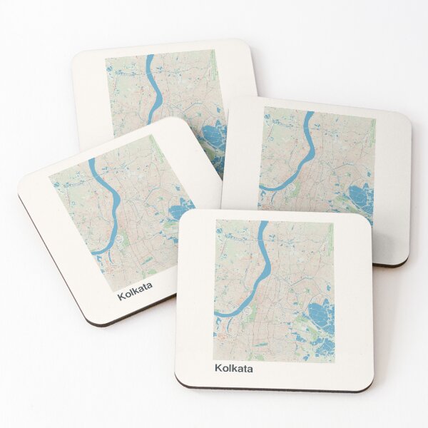 Item preview, Kolkata Minimalistic Map Art designed and sold by MapsNerd.