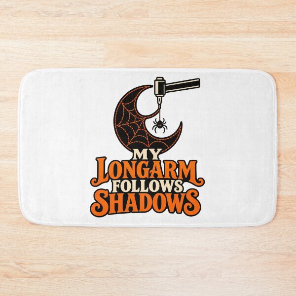 Item preview, My Longarm Follows Shadows Quilter Pun designed and sold by UrbanCanvvas.