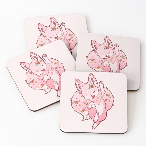 Item preview, Sakura Flower Fox - Pink designed and sold by KaitoFox.