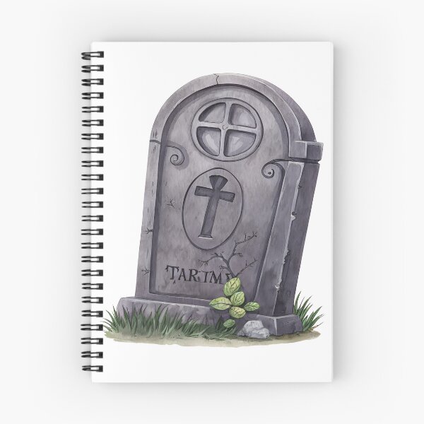 Item preview, Watercolor Gothic Halloween Tombstone Art designed and sold by AlinaMel.