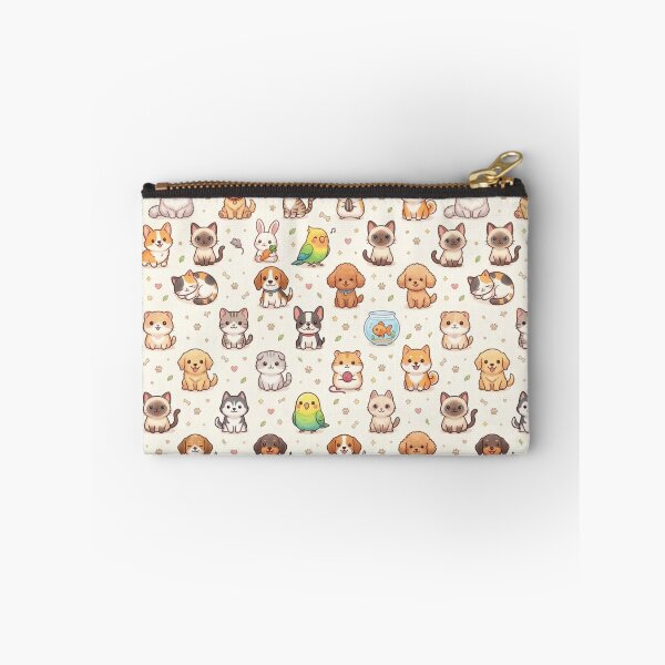 Item preview, Cute Kawaii Pets Seamless Pattern designed and sold by lungpleecha.