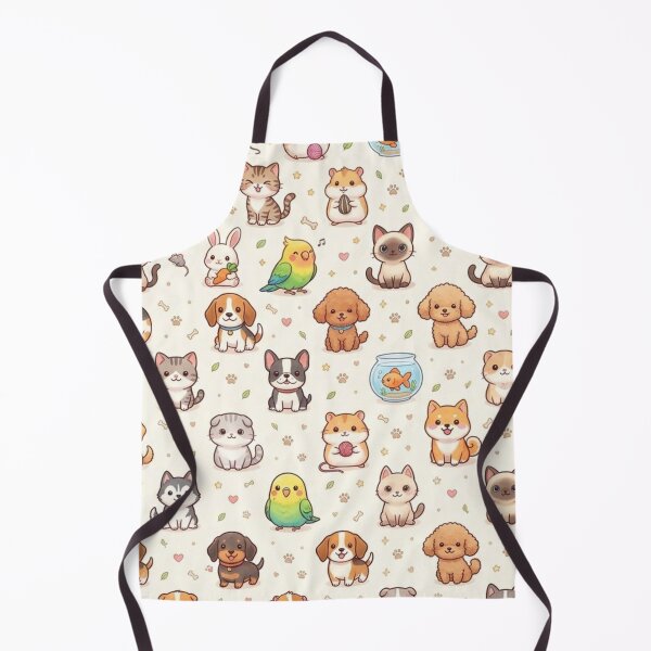 Item preview, Cute Kawaii Pets Seamless Pattern designed and sold by lungpleecha.