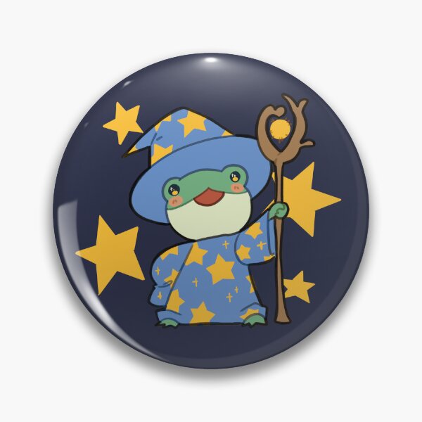 Item preview, Cute Wizard Frog with Stars designed and sold by KaitoFox.