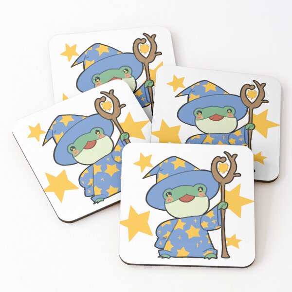 Item preview, Cute Wizard Frog with Stars designed and sold by KaitoFox.