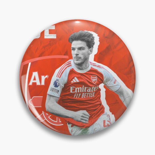 Item preview, Declan Rice Premier League Red Creased Paper Streetwear Print designed and sold by Shopunte.