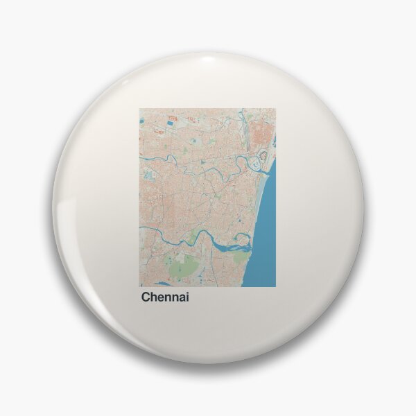 Item preview, Chennai Minimalistic Map Art designed and sold by MapsNerd.